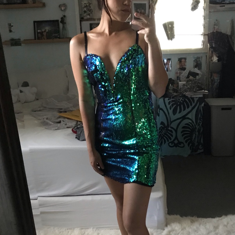 Tobi sequin mini dress